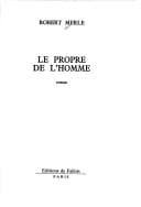 Tapa de Le propre de l'homme