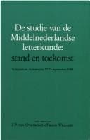 Tapa de De Studie van de Middelnederlandse letterkunde