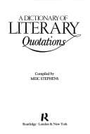 Tapa de A dictionary of literary quotations