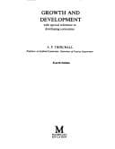 Tapa de Growth and development, with special reference to developing economies
