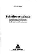 Tapa de Schriftwortschatz