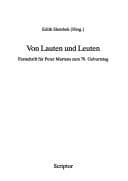 Tapa de Von Lauten und Leuten