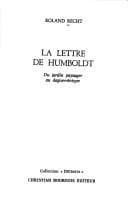 Tapa de La lettre de Humboldt