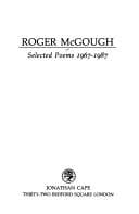 Tapa de Selected poems, 1967-1987