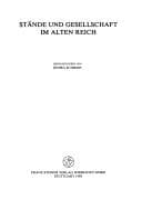 Tapa de Stände und Gesellschaft im Alten Reich