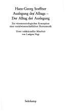 Tapa de Auslegung des Alltags--der Alltag der Auslegung