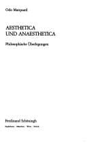 Tapa de Aesthetica und Anaesthetica