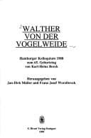 Tapa de Walther von der Vogelweide