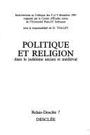 Tapa de Politique et religion dans le judaïsme ancien et médiéval