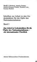 Tapa de Zur Arbeit in Gedenkstätten für die Opfer des Nationalsozialismus