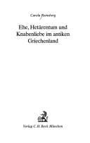Tapa de Ehe, Hetärentum und Knabenliebe im antiken Griechenland