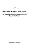 Tapa de Der Priesterbetrug als Weltklugheit