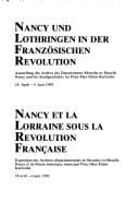 Tapa de Nancy und Lothringen in der Französichen Revolution