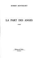 Tapa de La part des anges