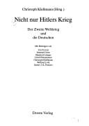 Tapa de Nicht nur Hitlers Krieg