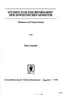 Tapa de Studien zum Zeichenbegriff der sowjetischen Semiotik