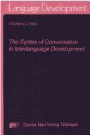 Tapa de The syntax of conversation in interlanguage development