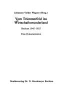 Tapa de Vom Trümmerfeld ins Wirtschaftswunderland