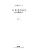 Tapa de De geschiedenis van Beatrijs