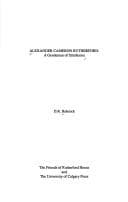 Tapa de Alexander Cameron Rutherford