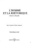 Tapa de L'Homme et la rhétorique