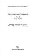 Tapa de Supplementum magicum