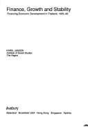 Tapa de Finance, growth, and stability