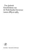 Tapa de Geschiedenis van de Nederlandse literatuur tussen 1885 en 1985