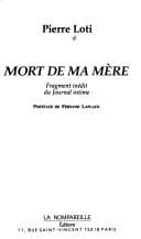 Tapa de Mort de ma mère
