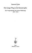 Tapa de Der lange Weg in die Katastrophe