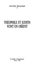 Tapa de Théophile et Judith vont en Orient