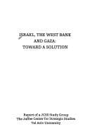 Tapa de Israel, the West Bank, and Gaza