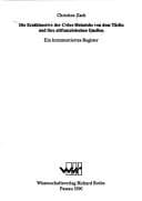 Tapa de Die Erzählmotive der Crône Heinrichs von dem Türlin und ihre altfranzösischen Quellen