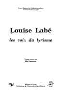 Tapa de Louise Labé, les voix du lyrisme