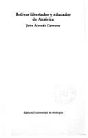 Tapa de Bolívar, libertador y educador de América