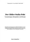 Tapa de Der Hitler-Stalin-Pakt