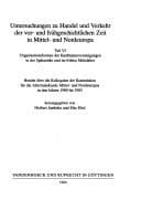 Tapa de Organisationsformen der Kaufmannsvereinigungen in der Spätantike und im frühen Mittelalter