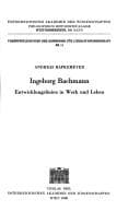Tapa de Ingeborg Bachmann
