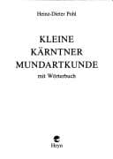 Tapa de Kleine Kärntner Mundartkunde