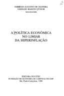 Tapa de A Política econômica no limiar da hiperinflação