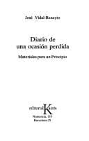 Tapa de Diario de una ocasíon perdida