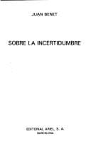 Tapa de Sobre la incertidumbre