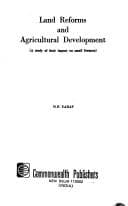 Tapa de Land reforms and agricultural development