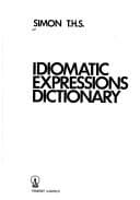 Tapa de Idiomatic expressions dictionary