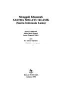 Tapa de Menggali khazanah sastra Melayu klasik (sastra Indonesia lama)