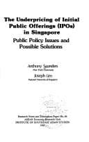 Tapa de The underpricing of initial public offerings (IPOs) in Singapore