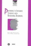Tapa de Preparing to integrate students with behavioral disorders