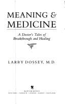 Tapa de Meaning & medicine