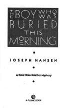 Tapa de The boy who was buried this morning