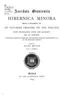 Tapa de Hibernica minora.